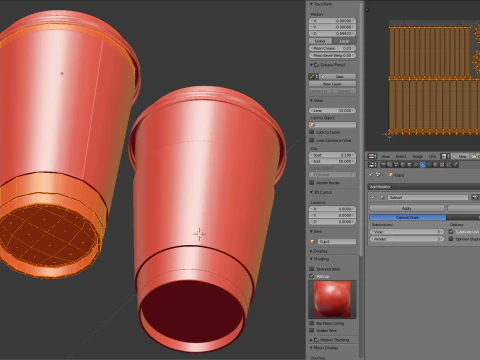 Coffee Cup Set with Lid 3D Model
