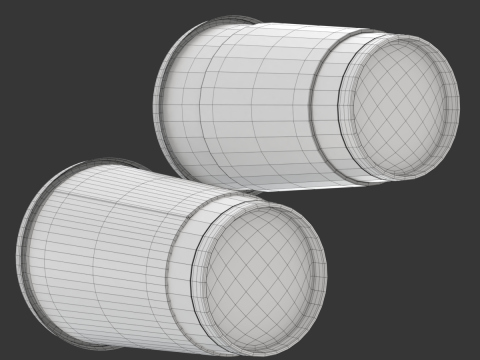 Coffee Cup Set with Lid Model 3D