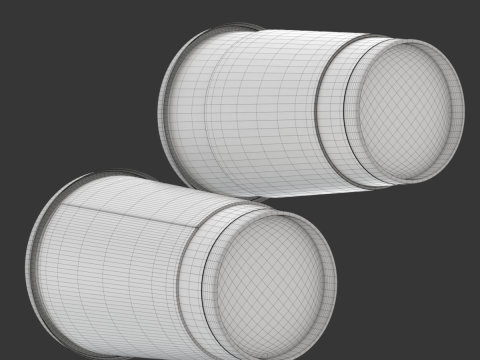 Coffee Cup Set with Lid Model 3D