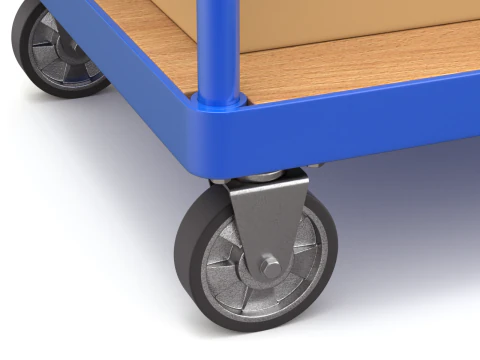 Warehouse Trolley with Storage Boxes 3D Model