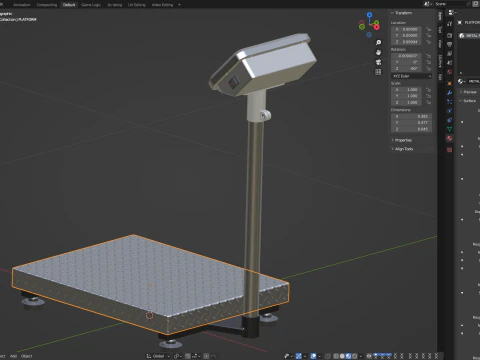 Skala magazynowa Model 3D