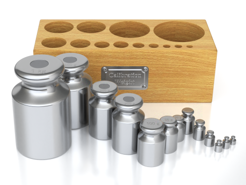 Calibration Weight Set 3D Model