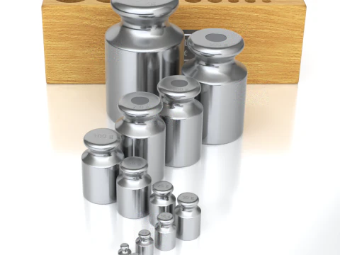 Set peso di calibrazione Modello 3D