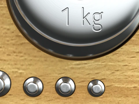 Set peso di calibrazione Modello 3D