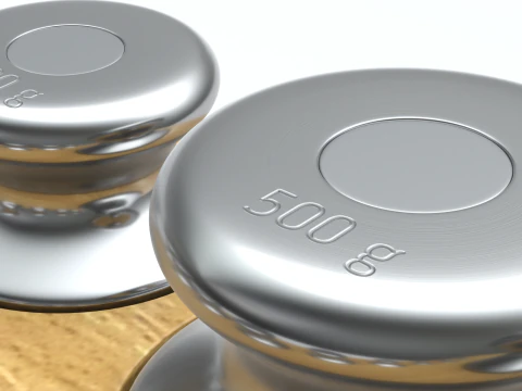 Set peso di calibrazione Modello 3D