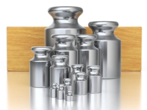 Calibration Weight Set 3D Model
