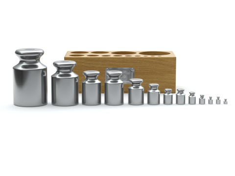 Calibration Weight Set 3D Model