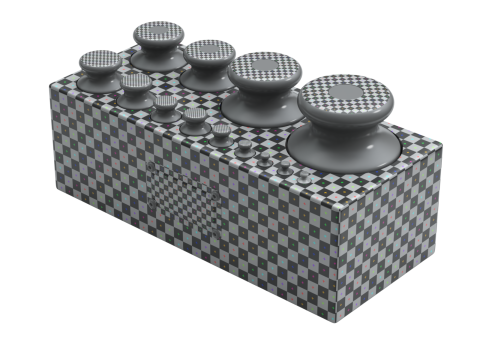 Calibration Weight Set 3D Model
