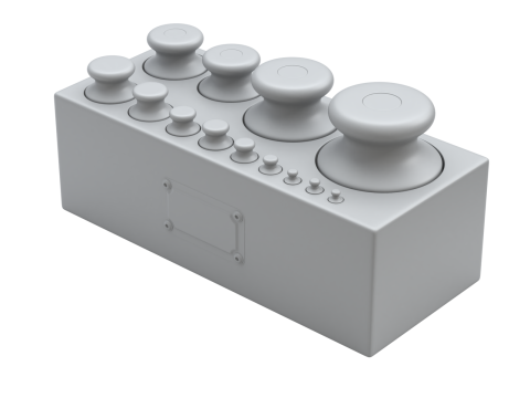 Calibration Weight Set 3D Model