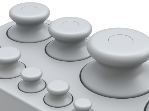Calibration Weight Set 3D Model