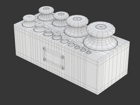 Calibration Weight Set 3D Model