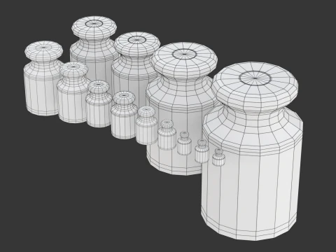 Set peso di calibrazione Modello 3D