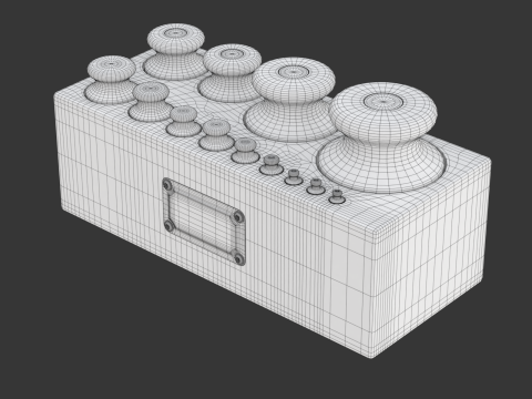 Calibration Weight Set 3D Model