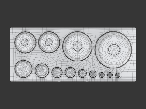 Calibration Weight Set 3D Model