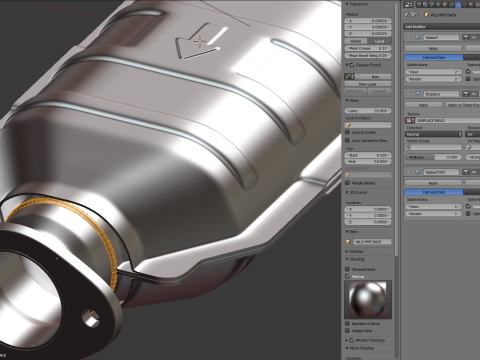 Catalytic Converter 3D Model