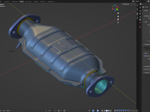 Catalytic Converter 3D Model