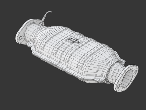 Catalytic Converter 3D Model