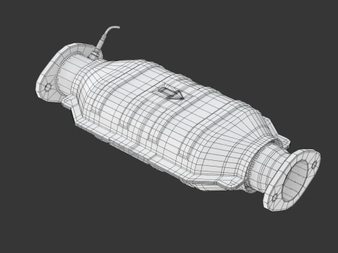 Catalytic Converter 3D Model