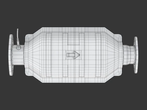 Catalytic Converter 3D Model