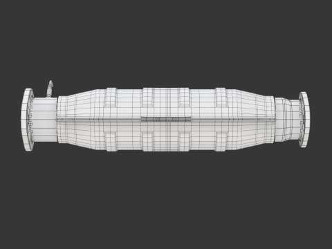 Catalytic Converter 3D Model