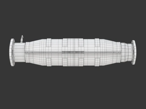 Catalytic Converter 3D Model