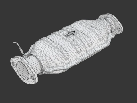 Catalytic Converter 3D Model