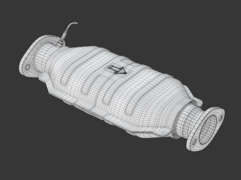 Catalytic Converter 3D Model