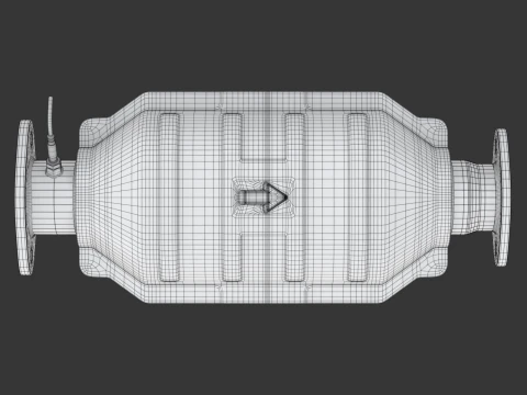 Catalytic Converter 3D Model