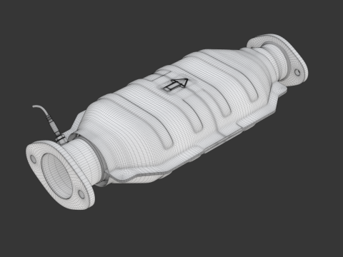 Catalytic Converter 3D Model