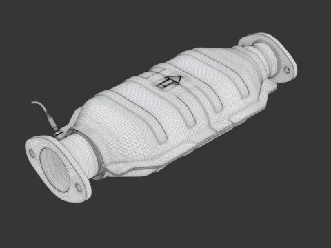Catalytic Converter 3D Model