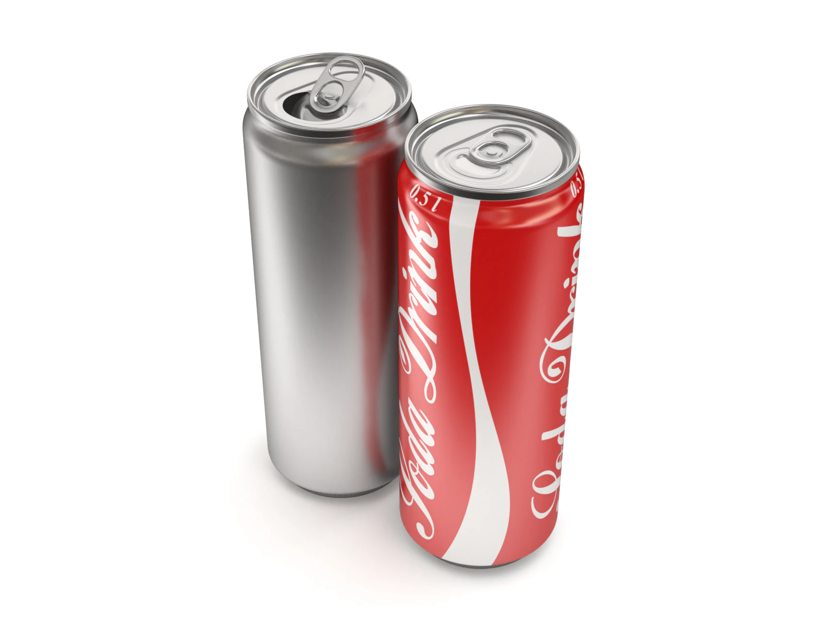 Lata de bebida aberta e fechada Modelo 3D .c4d .max .obj .3ds .fbx .stl .blend 