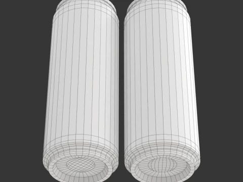 Lata de bebida aberta e fechada Modelo 3D