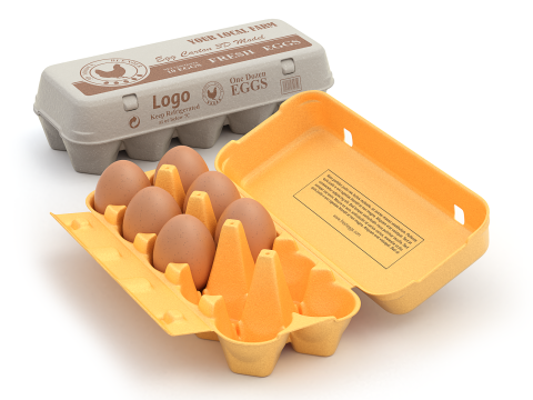 Rigged Egg Box 3D Model
