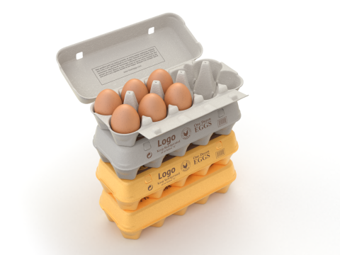 Rigged Egg Box 3D-Modell