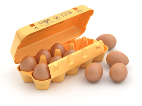 Rigged Egg Box 3D-Modell