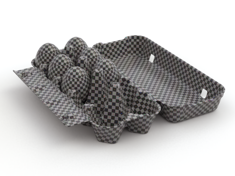Rigged Egg Box 3D-Modell