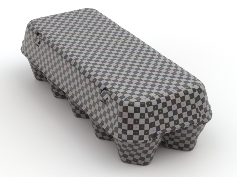 Rigged Egg Box 3D-Modell