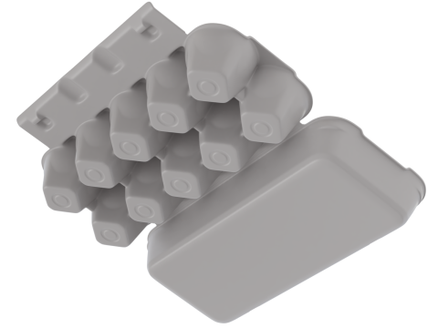 Rigged Egg Box 3D-Modell