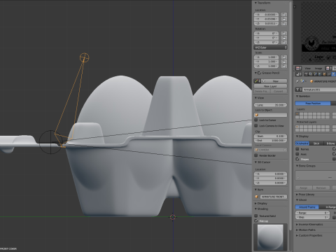 Rigged Egg Box 3D-Modell