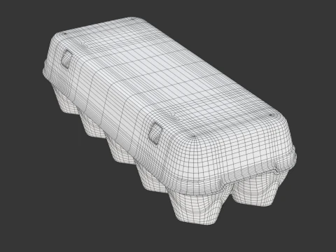 Caixa de ovo manipulada Modelo 3D