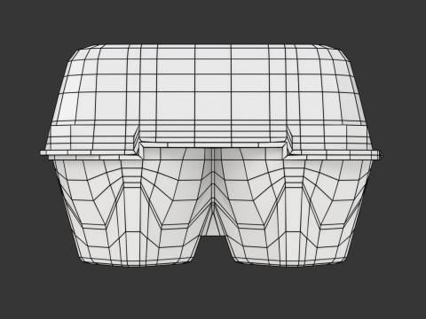 Rigged Egg Box 3D-Modell