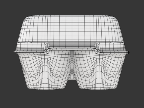 Rigged Egg Box 3D-Modell