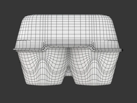 Caixa de ovo manipulada Modelo 3D