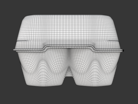 Rigged Egg Box 3D-Modell