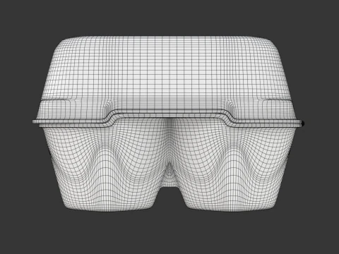 Caixa de ovo manipulada Modelo 3D