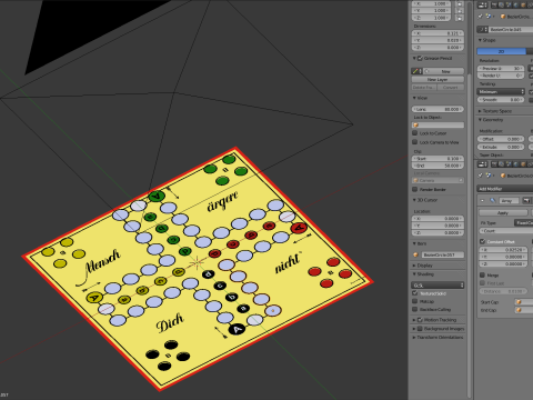Mensch argere Dich nicht game Do not get angry man or English Ludo Modelo 3D