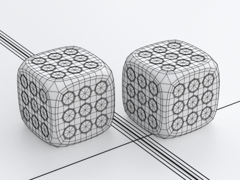 Mensch argere Dich nicht game Do not get angry man or English Ludo Modelo 3D