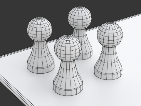 Mensch argere Dich nicht game Do not get angry man or English Ludo Modelo 3D