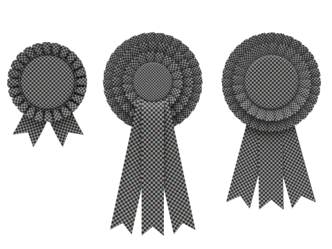 Award Rosette Set 3D-Modell