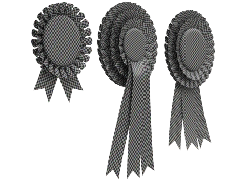 Award Rosette Set 3D-Modell